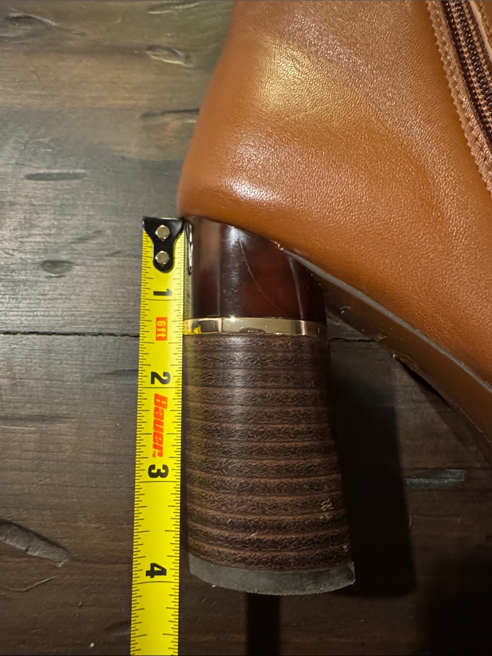 ANTONIO MELANI-Tan Leather Ankle Booties - Picture 7 of 7